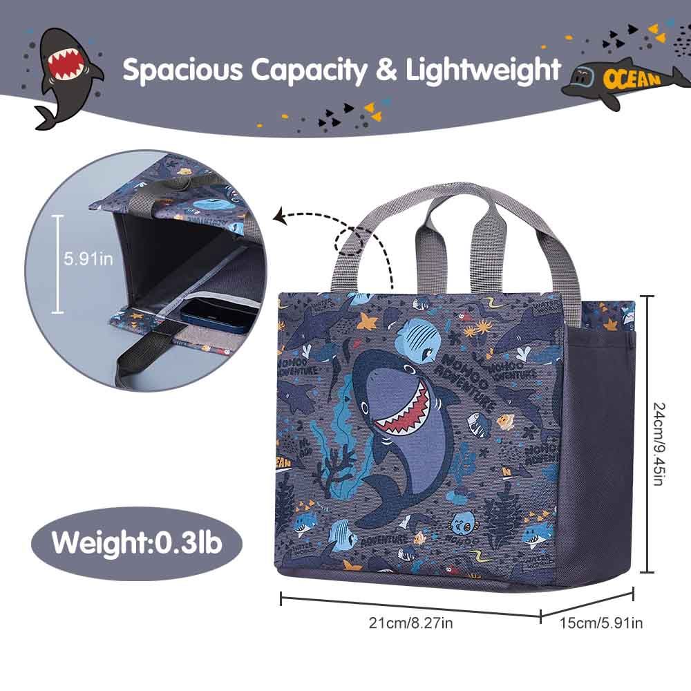 Nohoo - Shark Hand Lunch Bag - Grey - 8.27-Inch