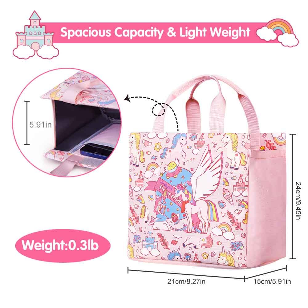 Nohoo - Unicorn Hand Lunch Bag - Pink - 8.27-Inch