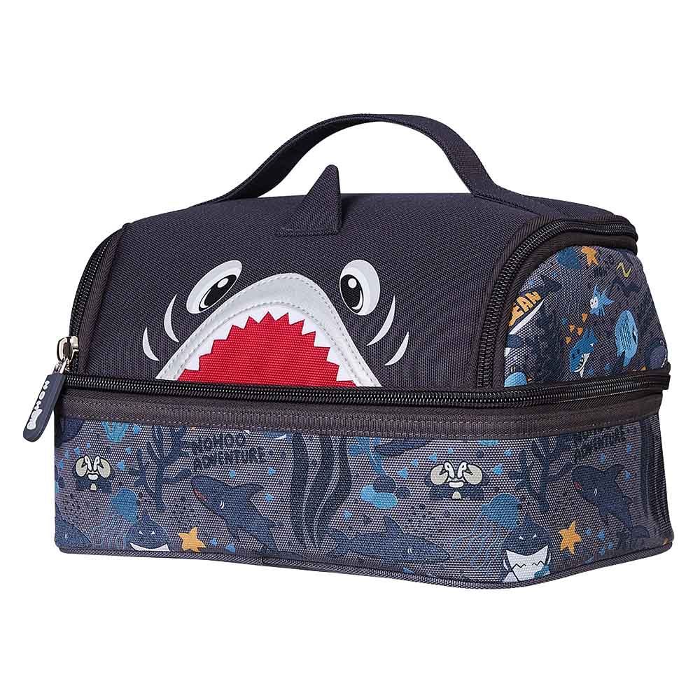 Nohoo - Shark Insulated Lunch Bag - Grey - 9.85-Inch