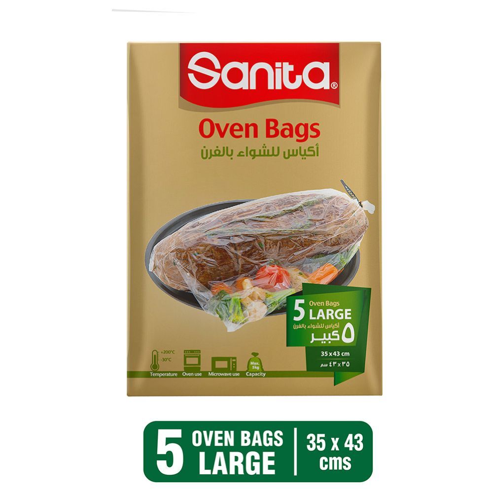 Sanita - Heat Resistant Oven Bag - Large - 5pcs