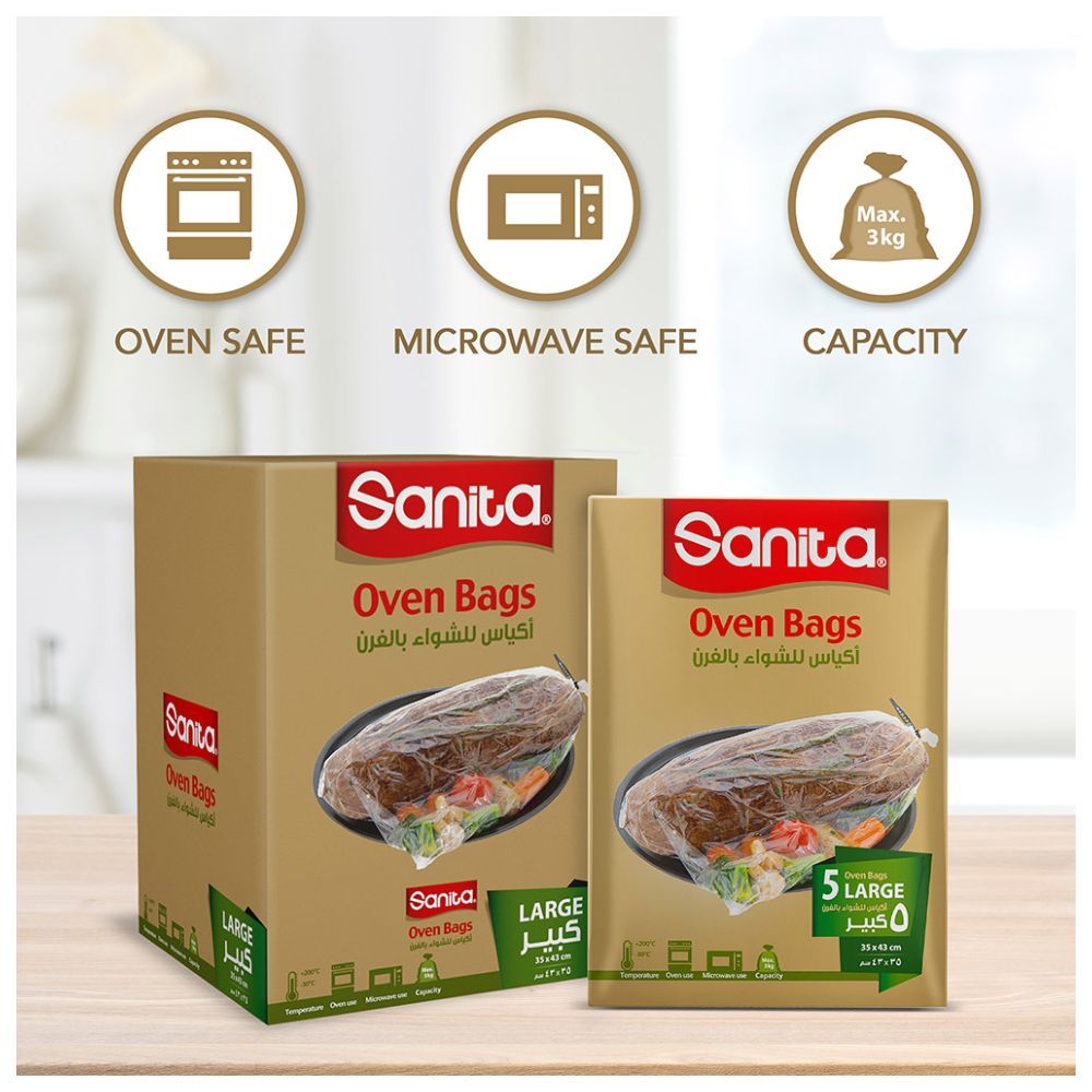 Sanita - Heat Resistant Oven Bag - Large - 5pcs