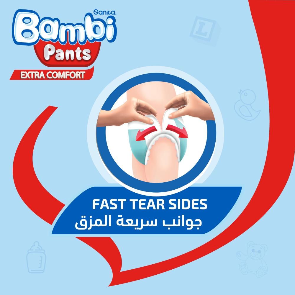 Sanita Bambi - Pants Jumbo Pack Size 6 XXL +16 KG, 40 Count