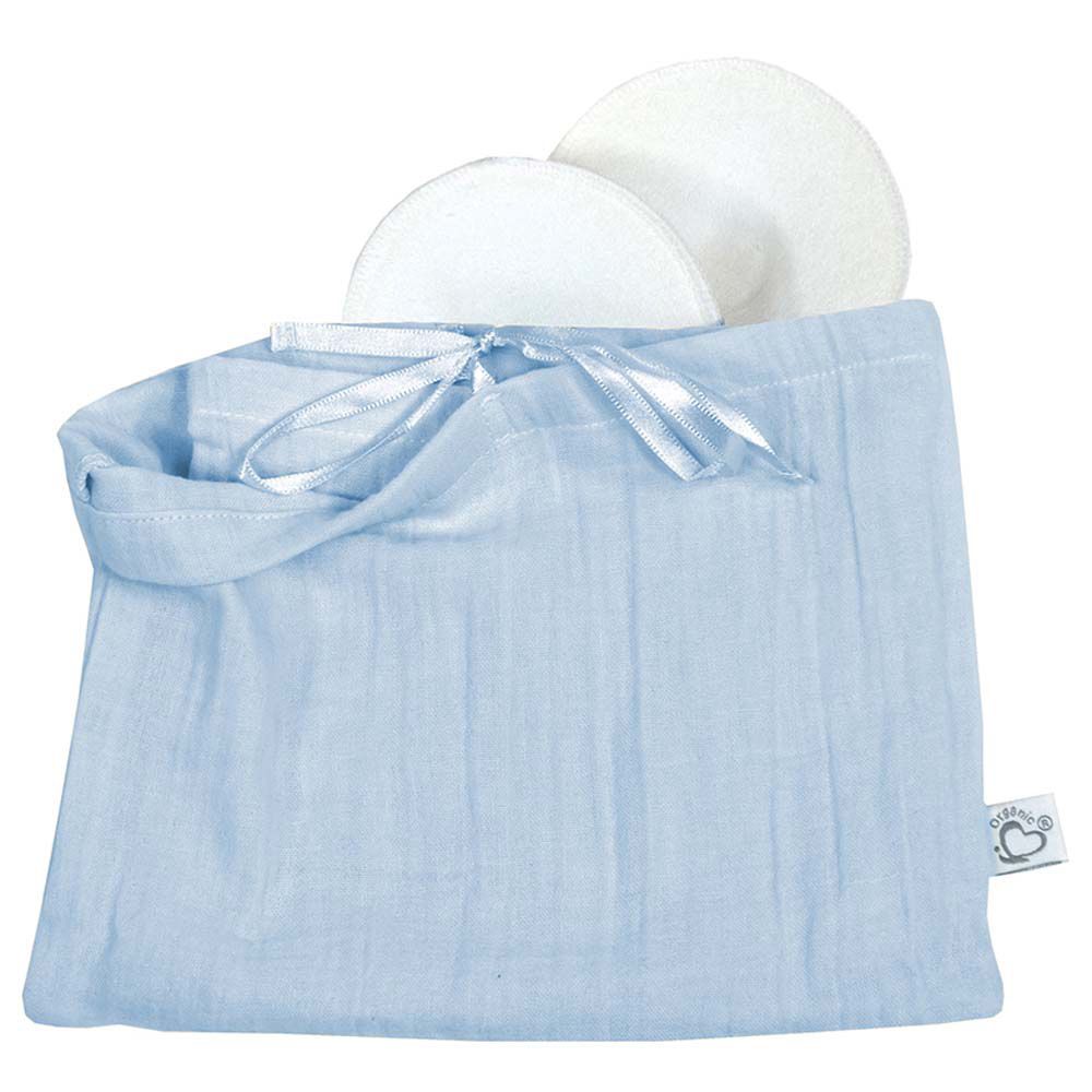 Me - Crinkle Muslin Organic Nursing Scarf - Blue