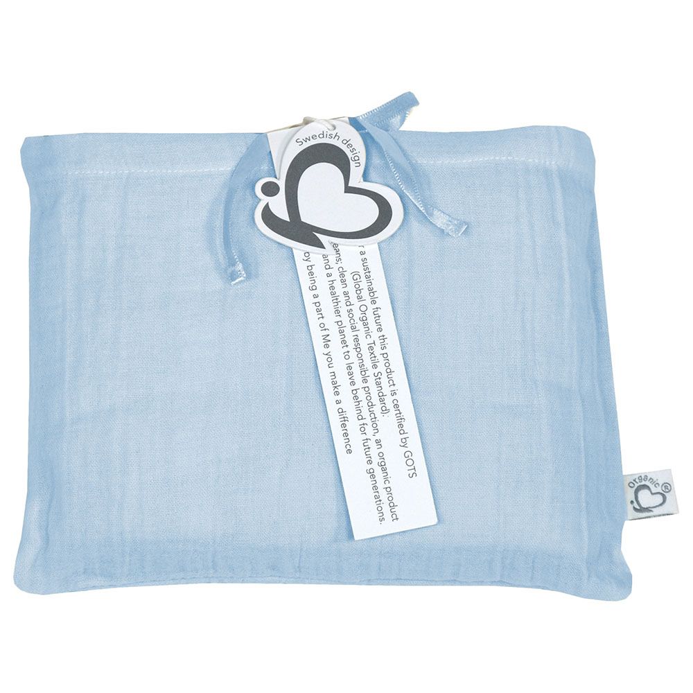 Me - Crinkle Muslin Organic Nursing Scarf - Blue