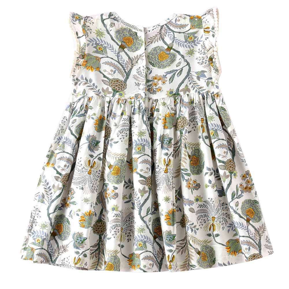 Jelliene - Sunshine Sprinkles Printed Flowy Viscose Dress