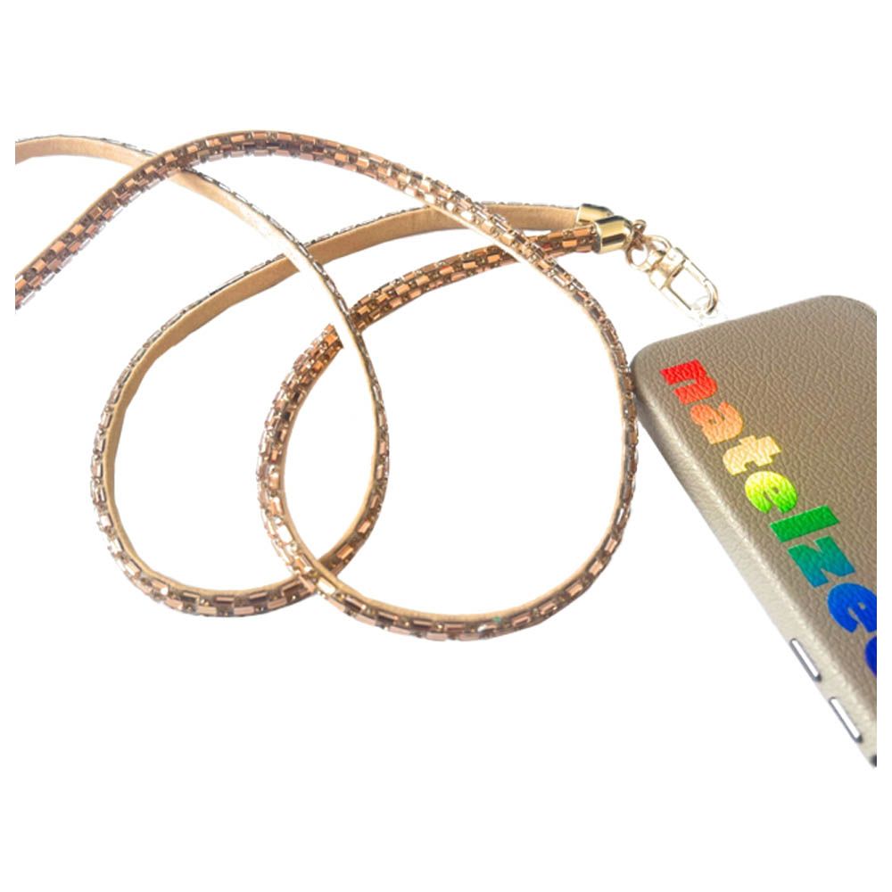 Natelzee - Crossbody Phone Lanyard - Gold