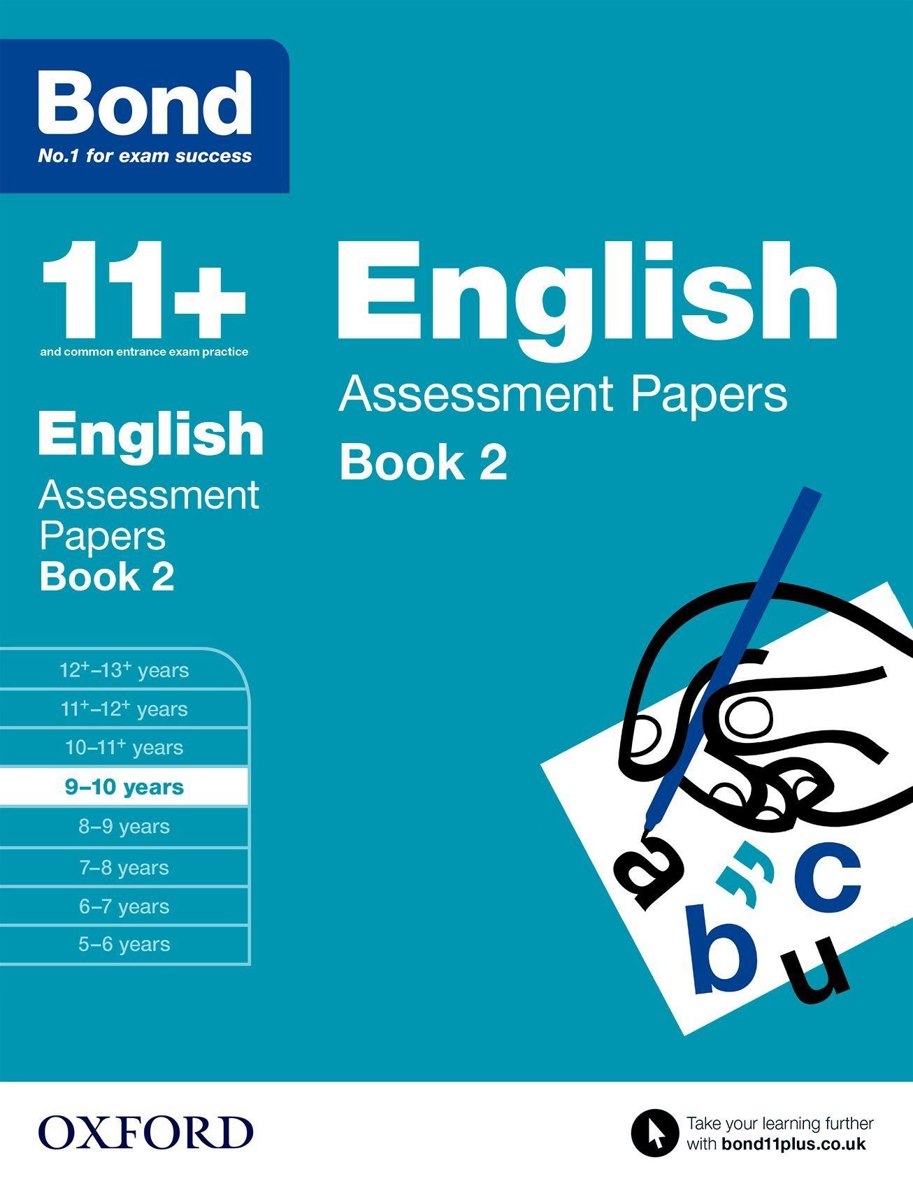 كتاب أوراق تقييم اللغة الانجليزية 2 من بوند لتمارين 11+ من 9- 10 سنوات