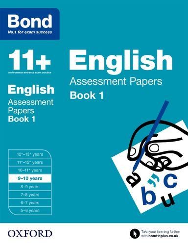 كتاب أوراق تقييم اللغة الانجليزية 1 من بوند لتمارين 11+ من 9- 10 سنوات