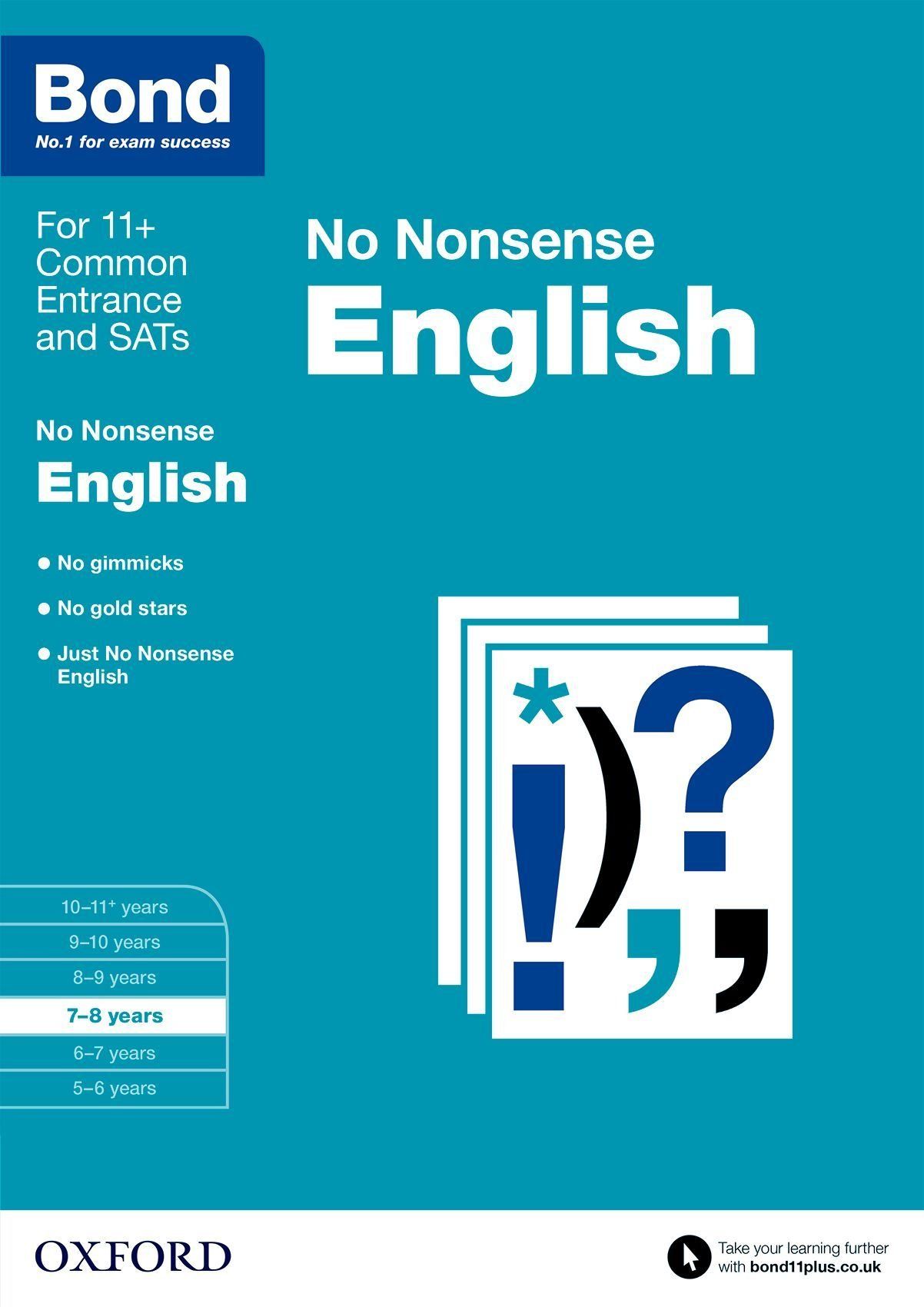 Bond No Nonsense English 7-8 Years