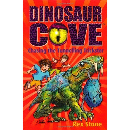 كتاب دينا دوف 13 لمطارد حافر الأنفاق المحتال من كتب اكسفورد "Dino Cove 13 Chasing the Tunnelling Trickster"