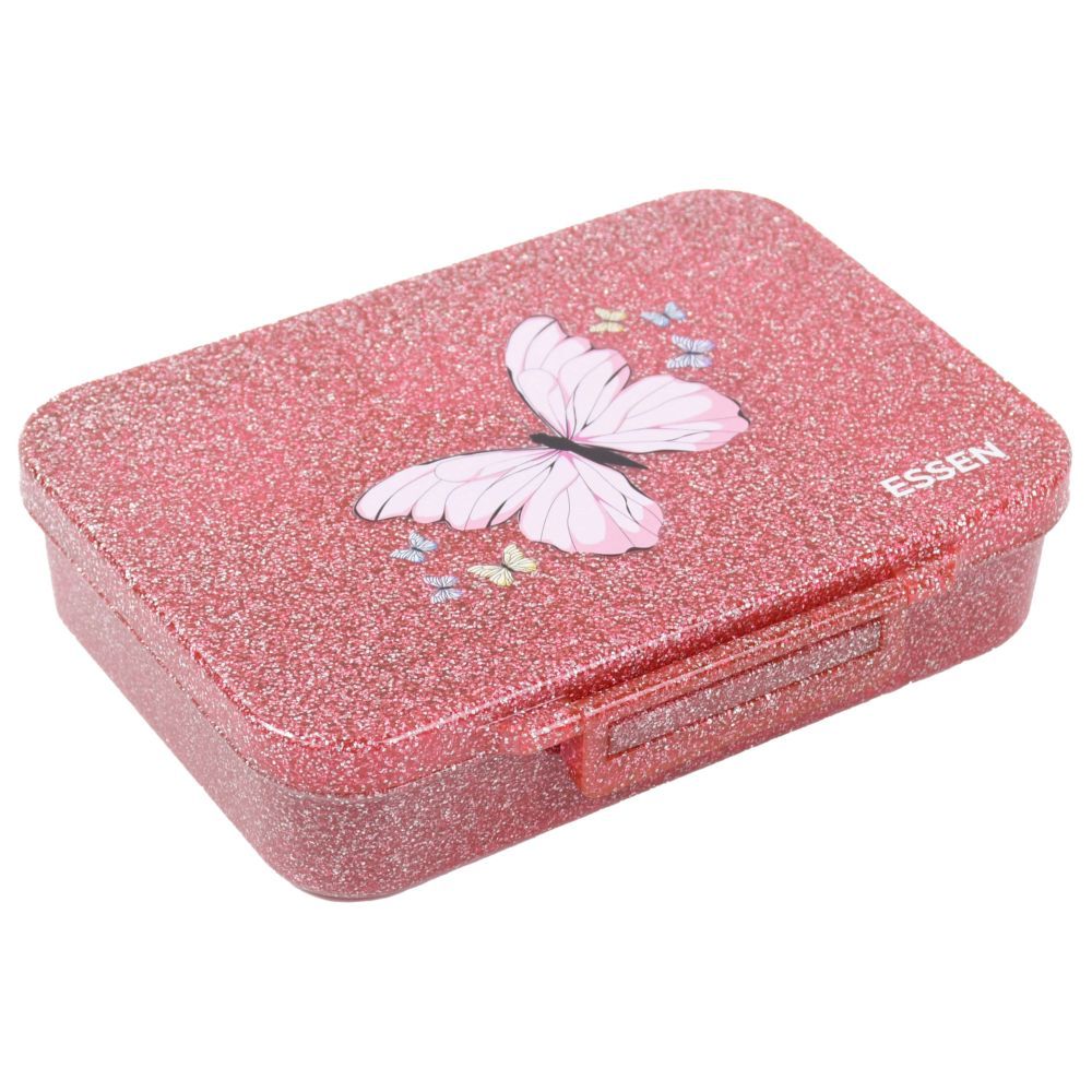 Essen - Personalized Tritan Bento Lunch Box - Pink Butterfly