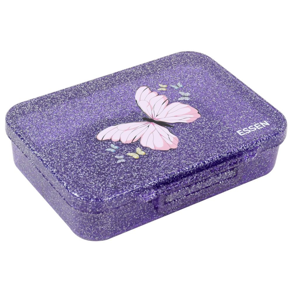 Essen - Personalized Tritan Bento Lunch Box - Purple Butterfly