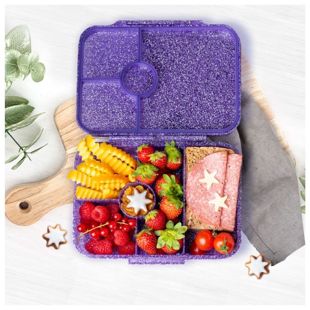 Essen - Personalized Tritan Bento Lunch Box - Purple Butterfly