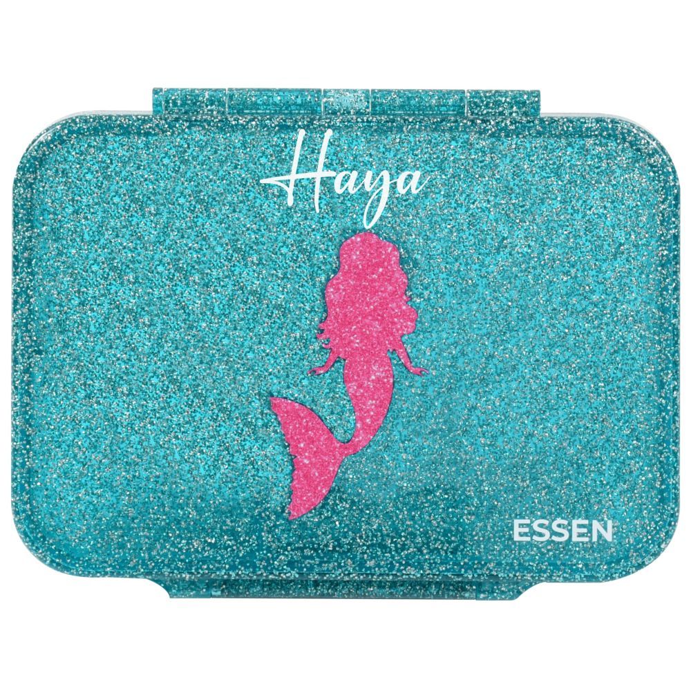 Essen - Personalized Tritan Bento Lunch Box - Teal Mermaid