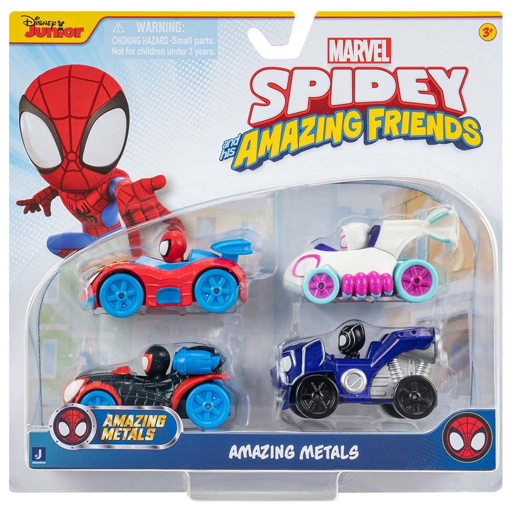 Disney - Spidey N Friends Amazing Metal Car - 4pcs