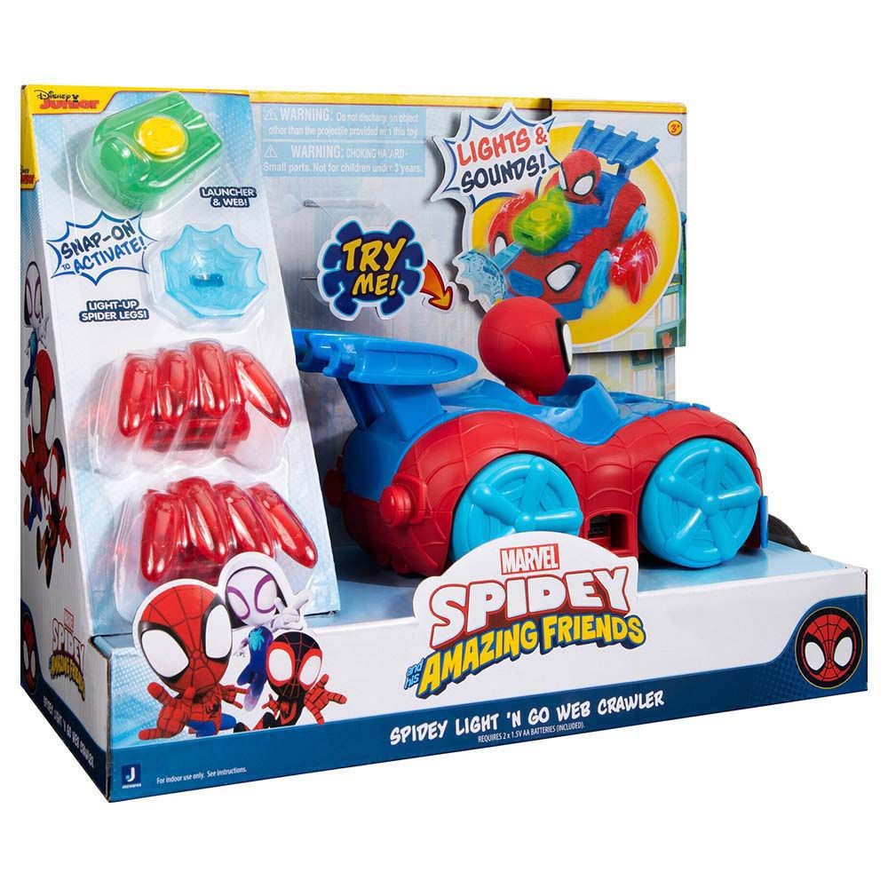 Disney - Spidey N Friends Light N Go Web Crawler Vehicle