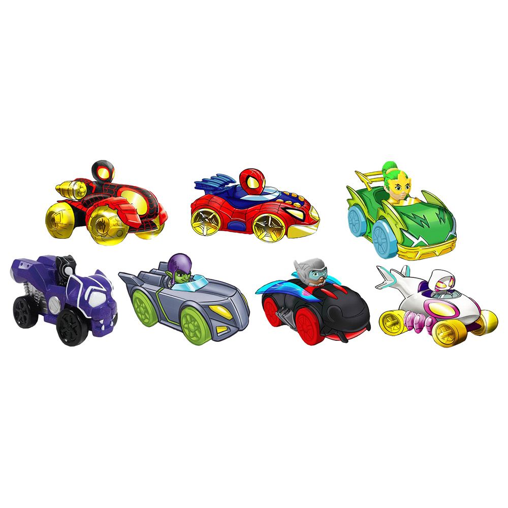 Disney - Spidey N Friends Amazing Metal Car - 8pcs