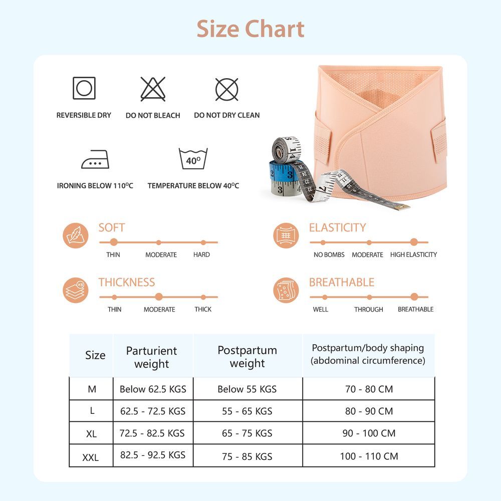 صن فينو - حزام دعم البطن المتقاطع بعد الولادة - بيج