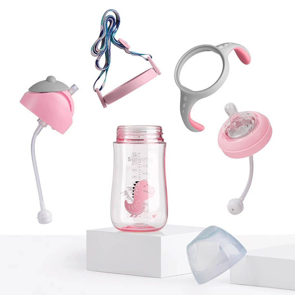 Sunveno - Water Cup/Feeding Bottle - Pink - 300ml