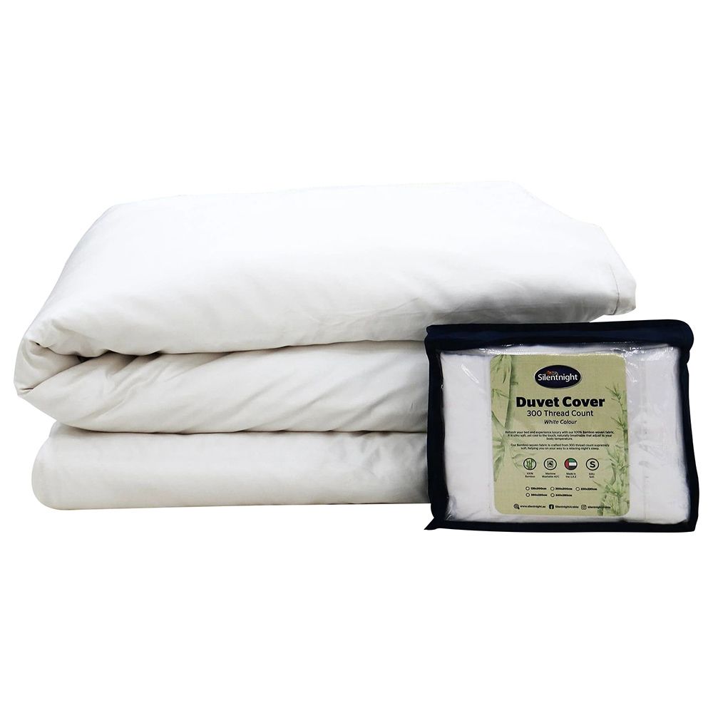 Silentnight - Bamboo Duvet Cover - White - 135 x 200 cm