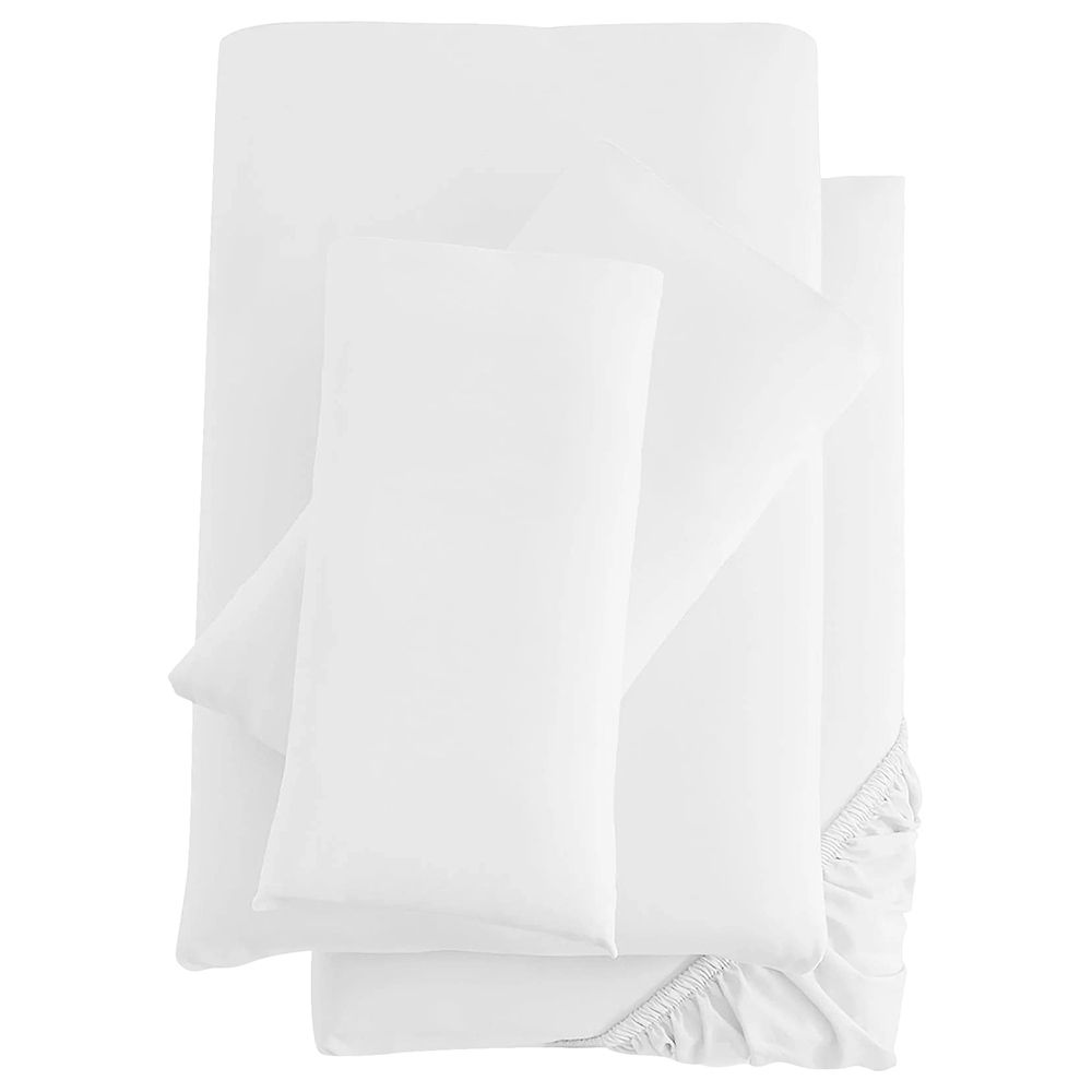 Silentnight - Bamboo Flat Sheet - White - 200 x 280 cm