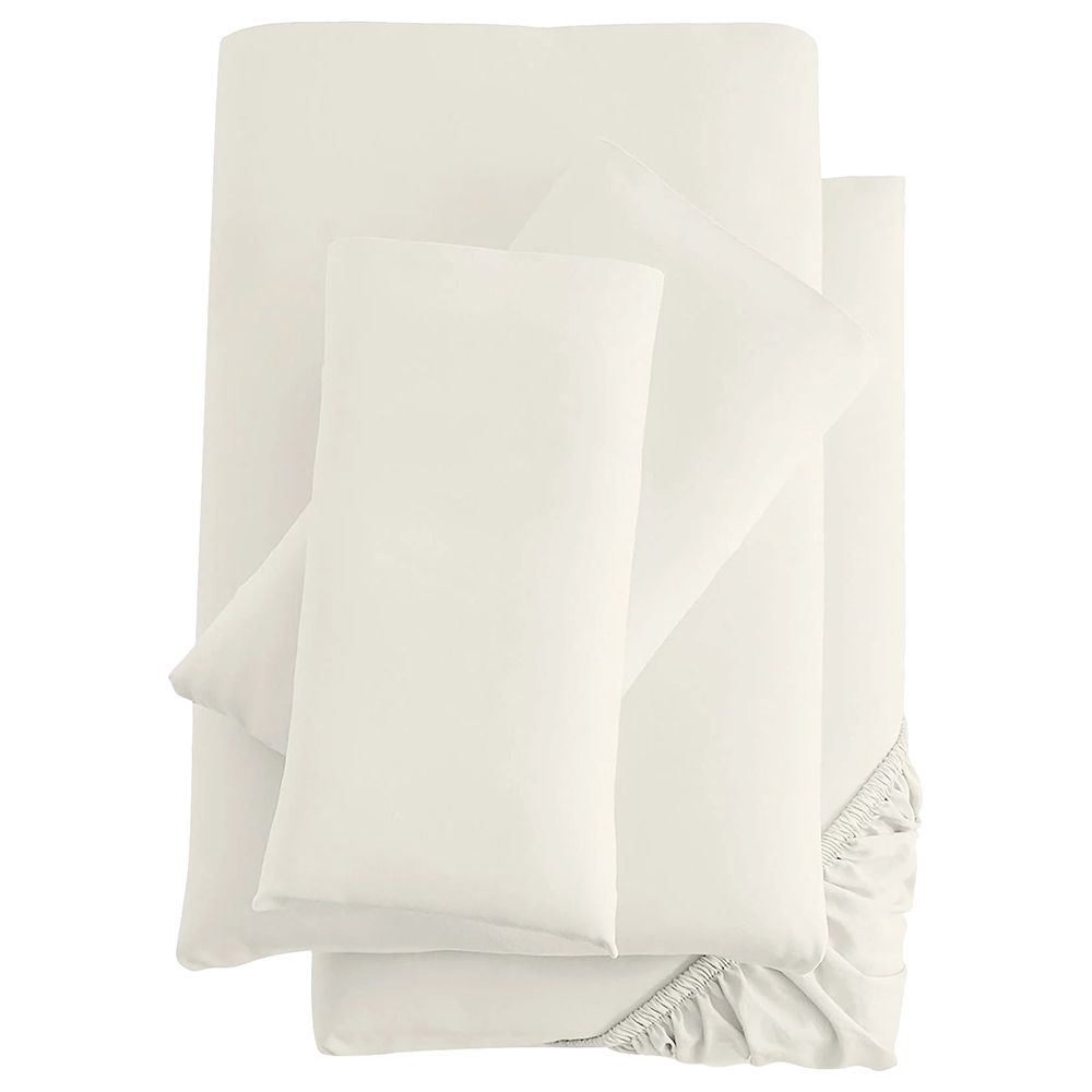 Silentnight - Bamboo Flat Sheet - Cream - 310 x 280 cm