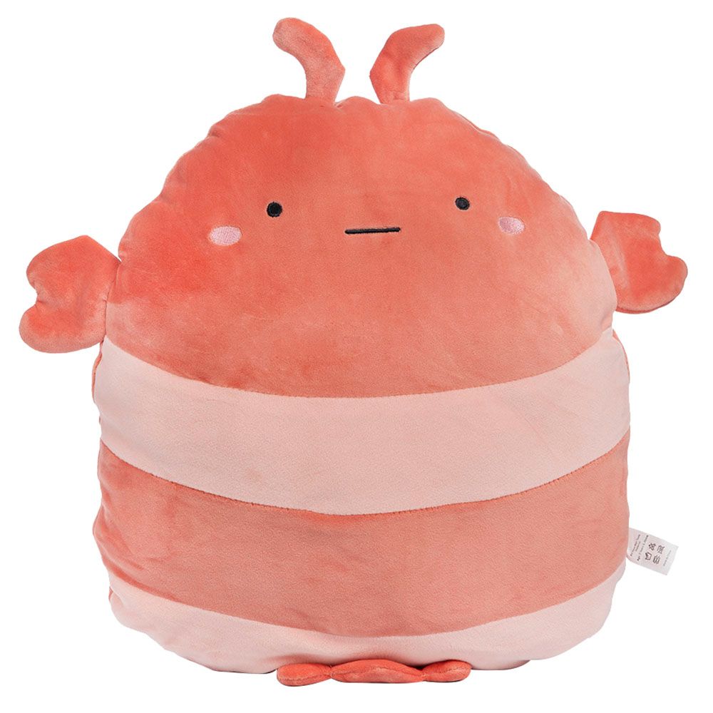 Toto Toys - Plush Cushion - Lobster - Peach - 40 cm