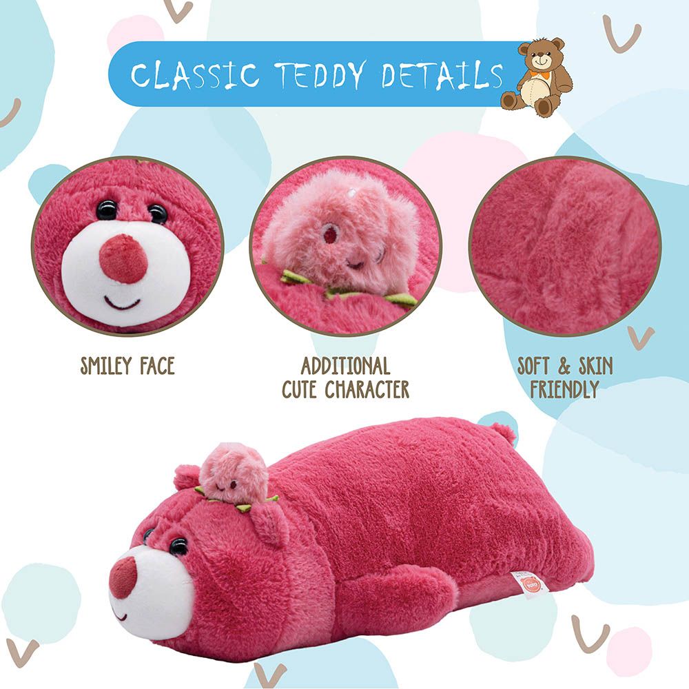 Toto Toys - Plush Toy - Teddy Bear - Pink - 55 cm