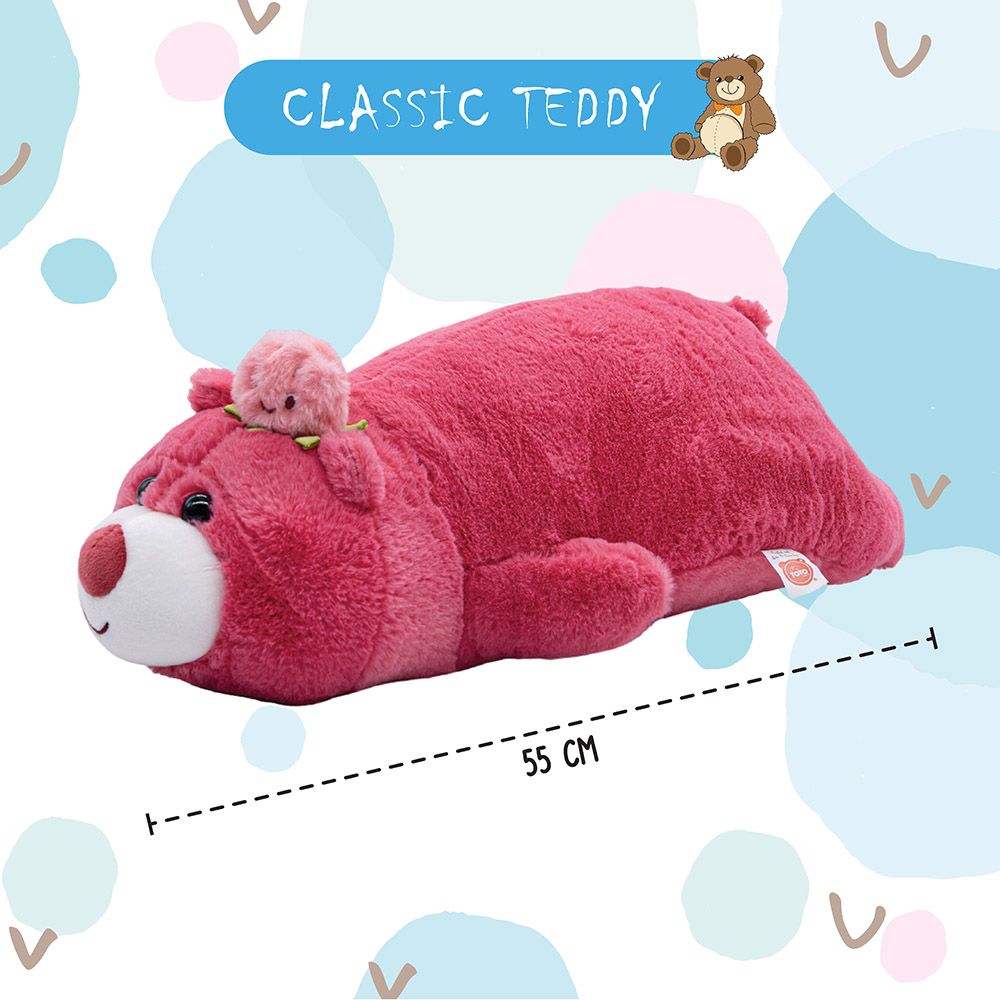 Toto Toys - Plush Toy - Teddy Bear - Pink - 55 cm