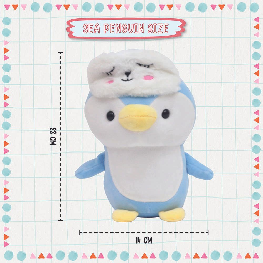 Toto Toys - Plush Soft Toy - Penguin - Blue - 23 cm