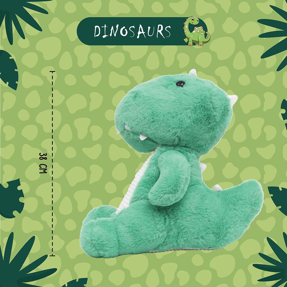 Toto Toys - Plush Soft Toy - Dinosaur - Green - 27 cm