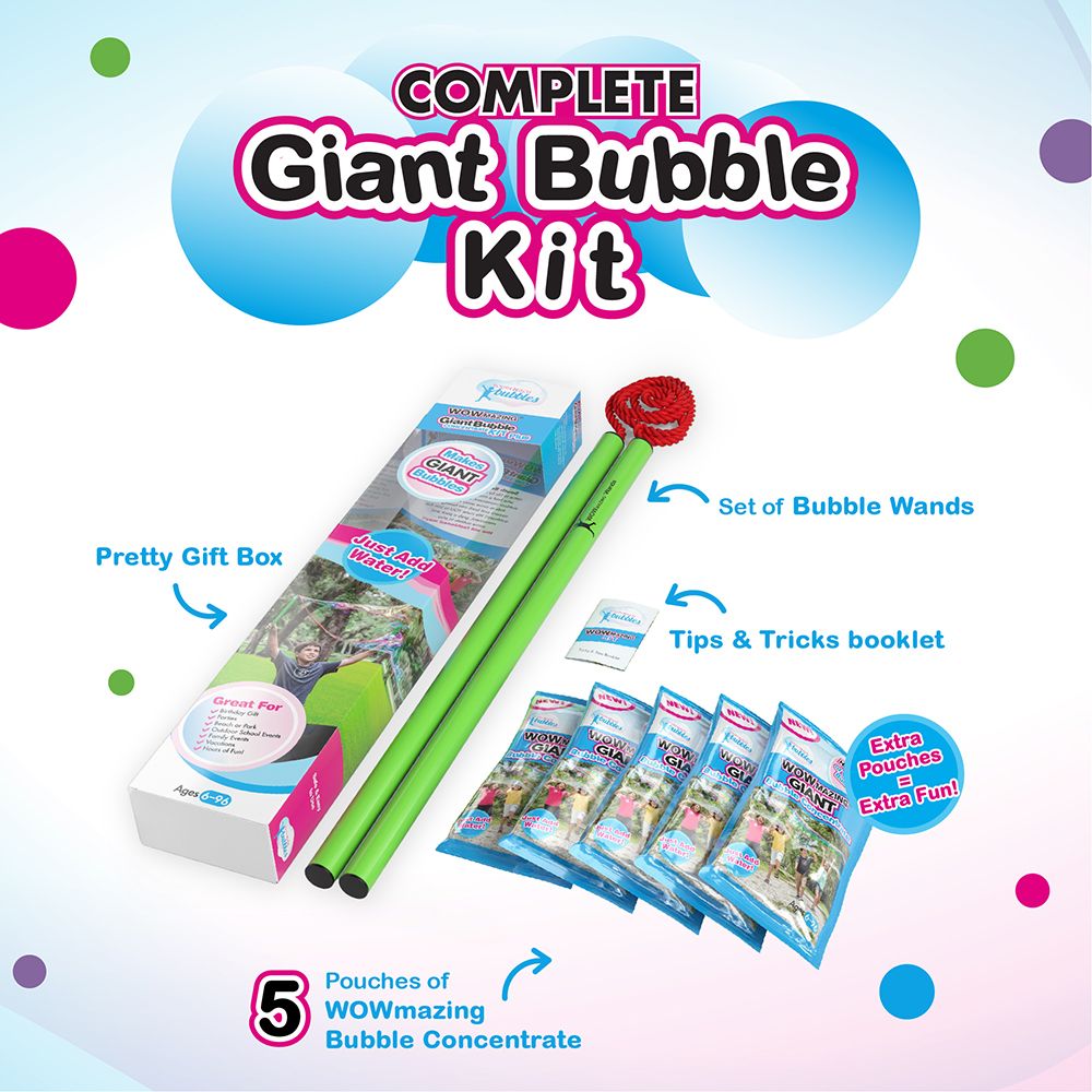 South Beach Bubbles - Wowmazing Giant Bubble Concentrate Kit Plus