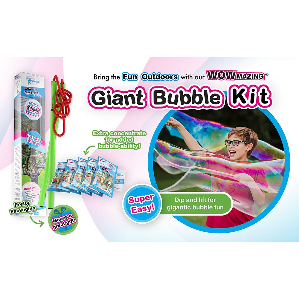 South Beach Bubbles - Wowmazing Giant Bubble Concentrate Kit Plus