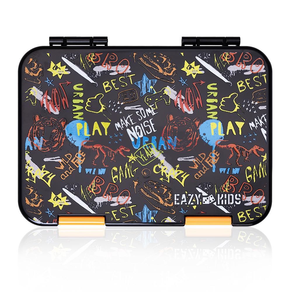 Eazy Kids - Bento Lunch Box w/ Sandwich Cutter Set - Dino Bro