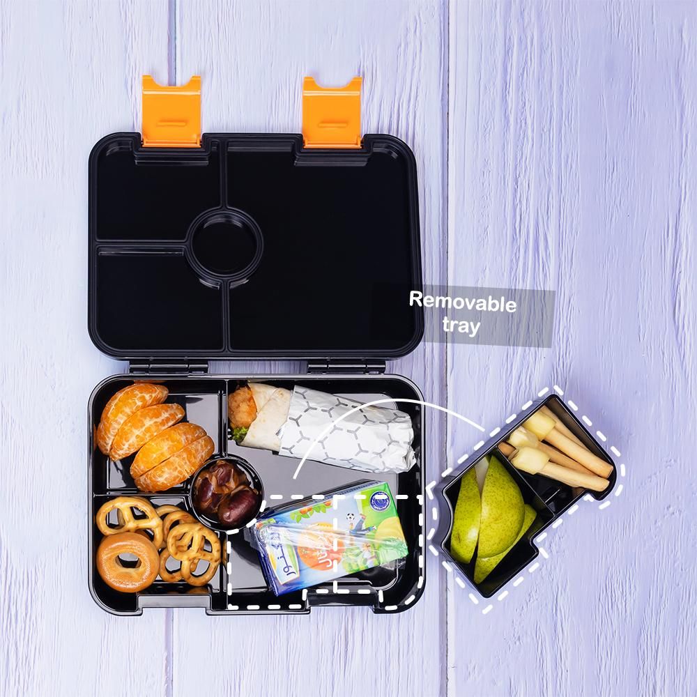 Eazy Kids - Bento Lunch Box w/ Sandwich Cutter Set - Dino Bro