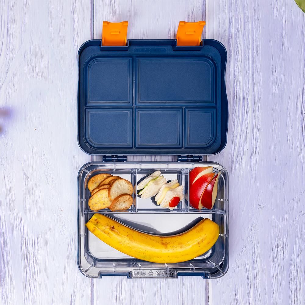 Eazy Kids - Bento Lunch Box w/ Sandwich Cutter Set - Expedition Space