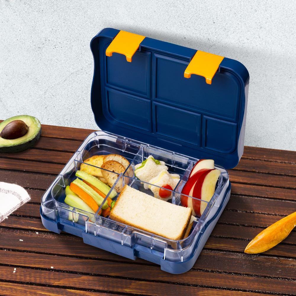 Eazy Kids - Bento Lunch Box w/ Sandwich Cutter Set - Expedition Space