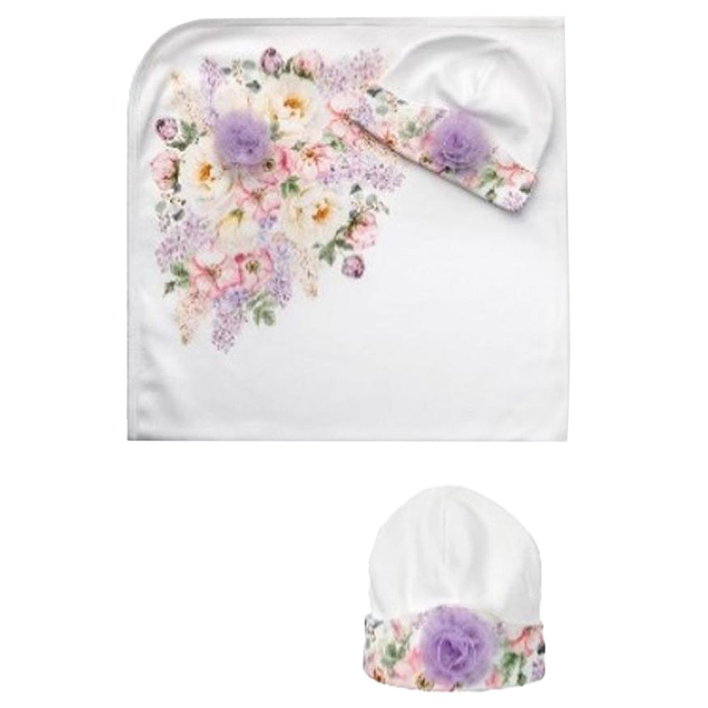 Sofija - 2pc-Set - Mirella Swaddle & Hat Set - Lilac