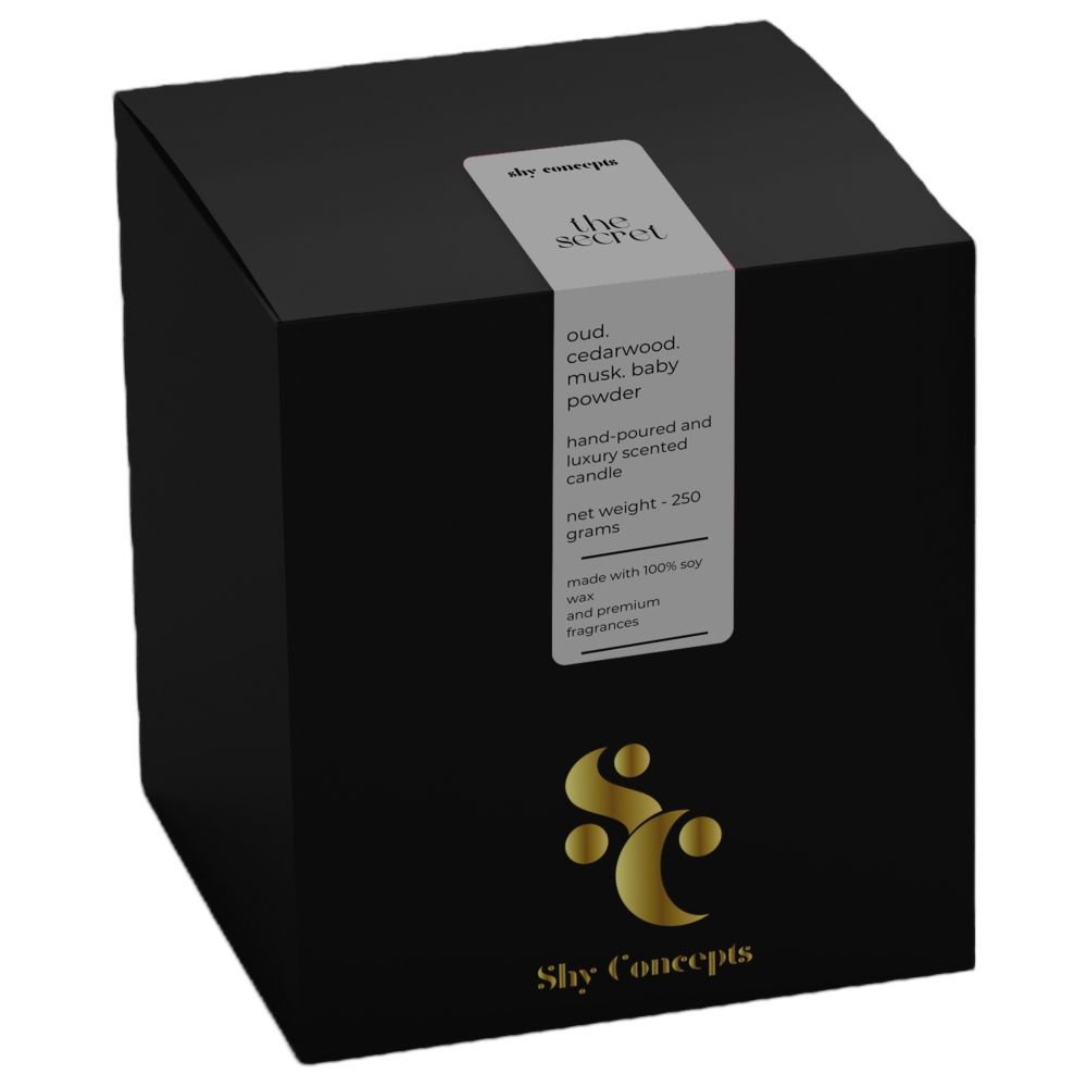 Shy Concepts - Luxury Scented Candle - The Secret - Black