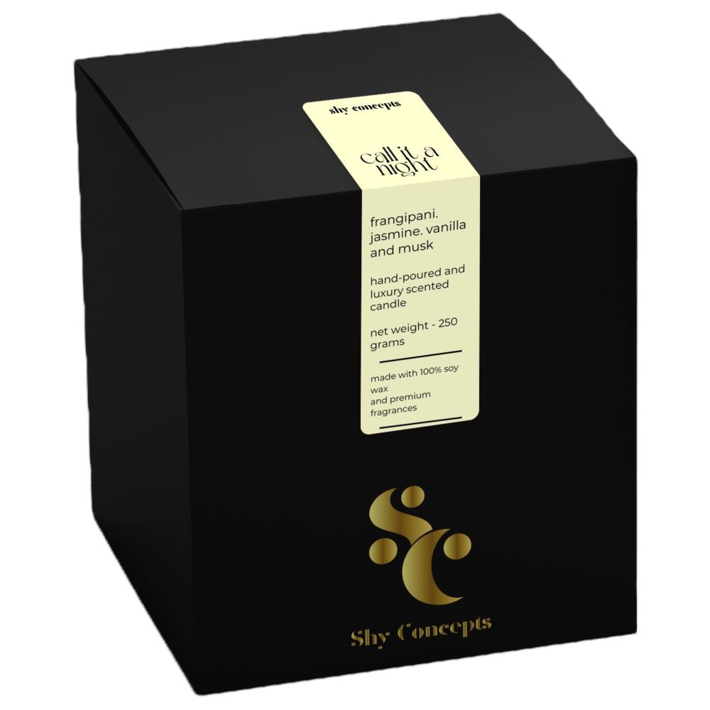 Shy Concepts - Luxury Scented Candle - Call It A Night - Black