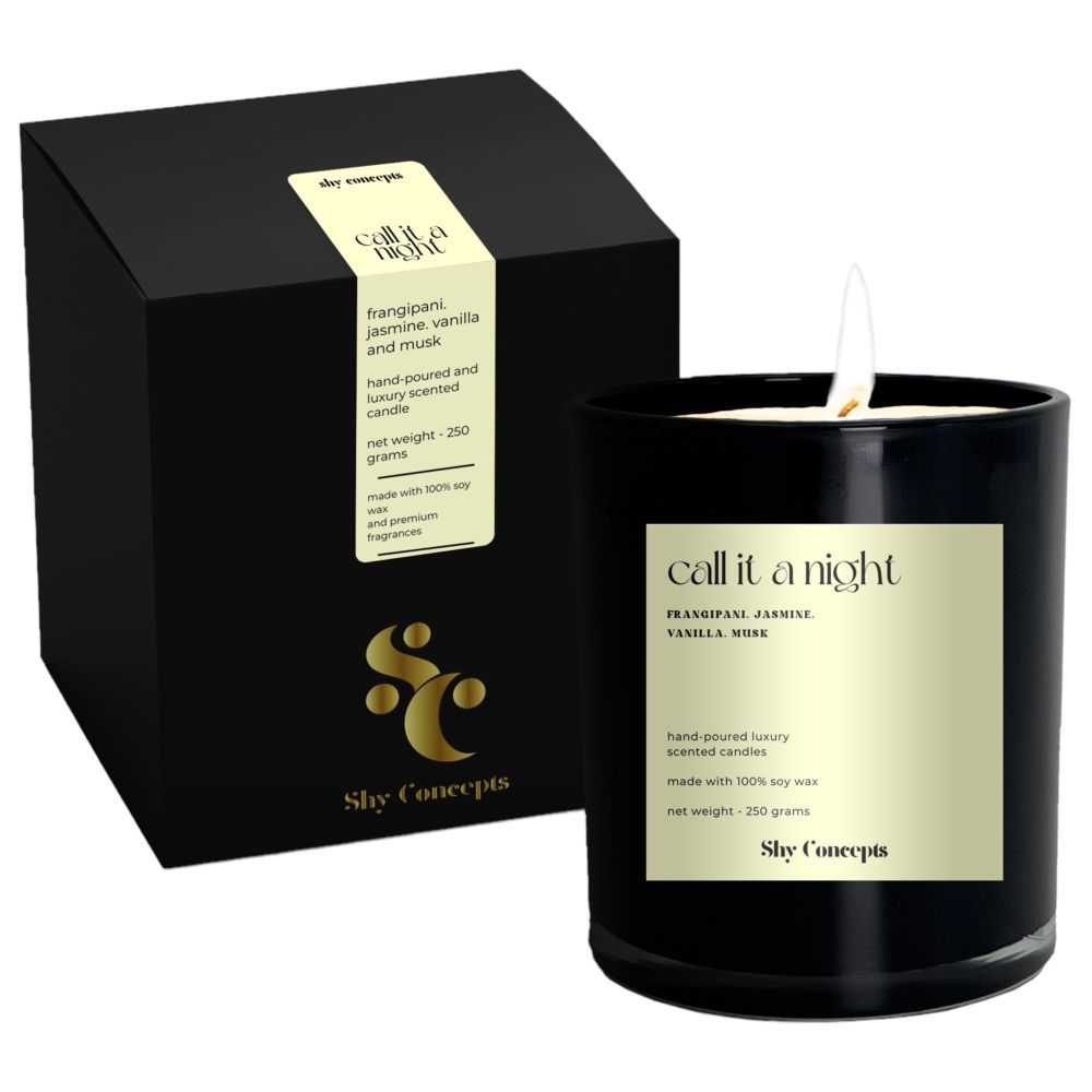 Shy Concepts - Luxury Scented Candle - Call It A Night - Black