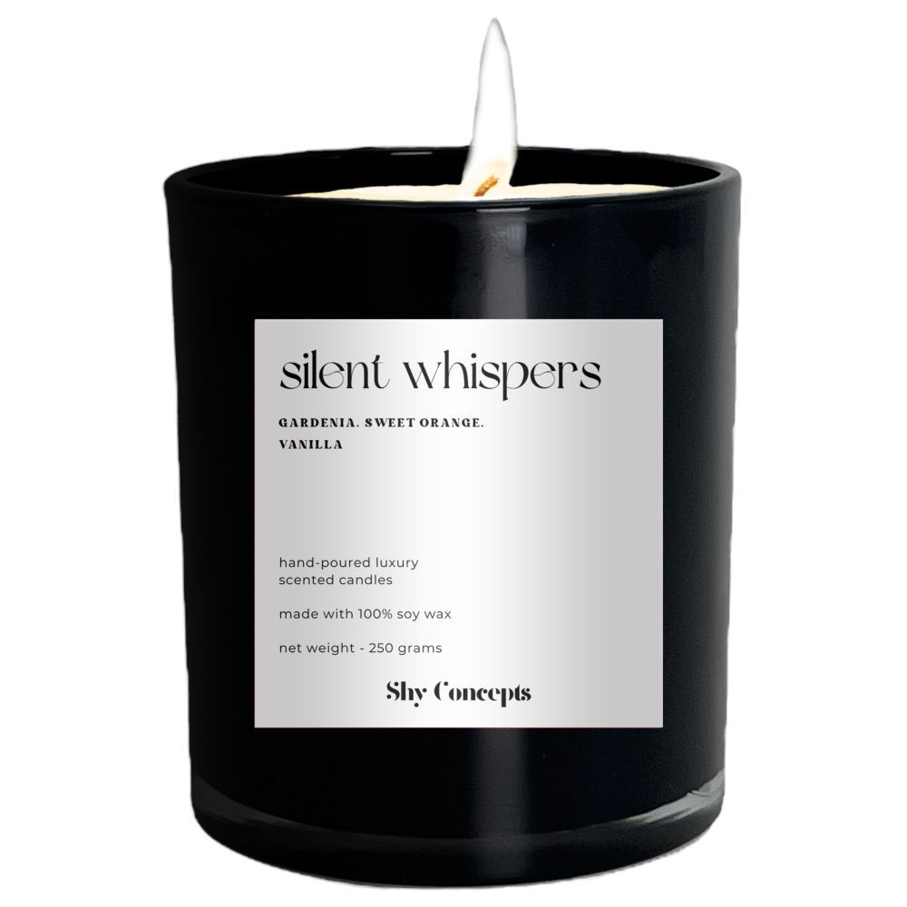 Shy Concepts - Luxury Scented Candle - Silent Whispers - Black