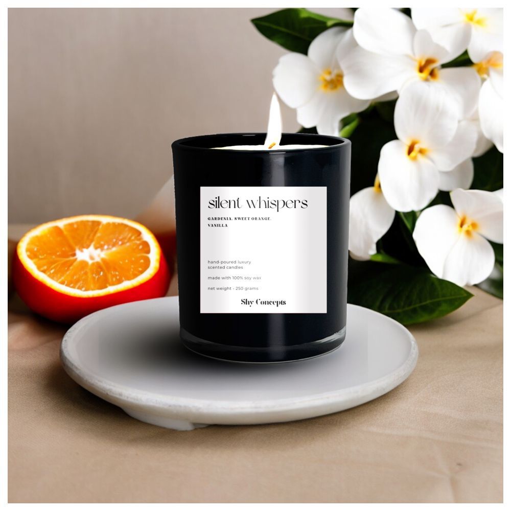 Shy Concepts - Luxury Scented Candle - Silent Whispers - Black