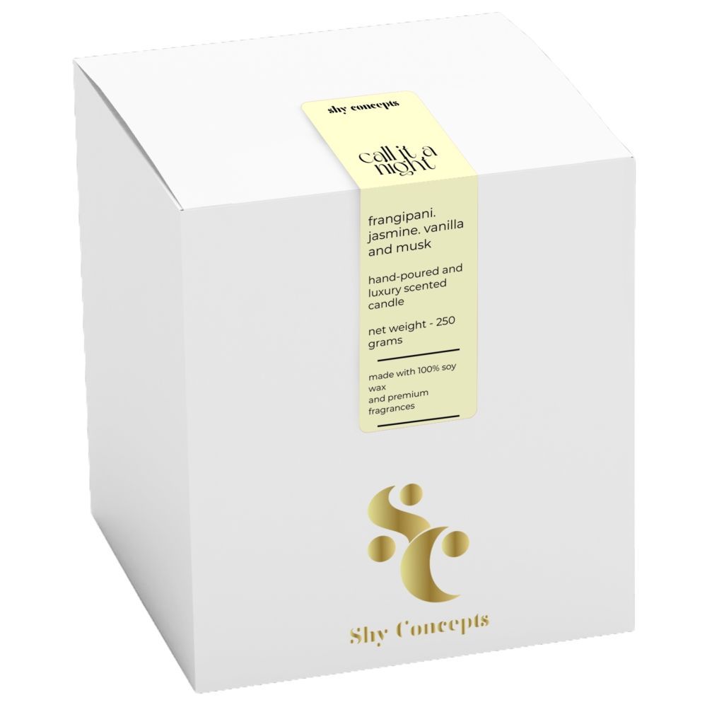 Shy Concepts - Luxury Scented Candle - Call It A Night - White 