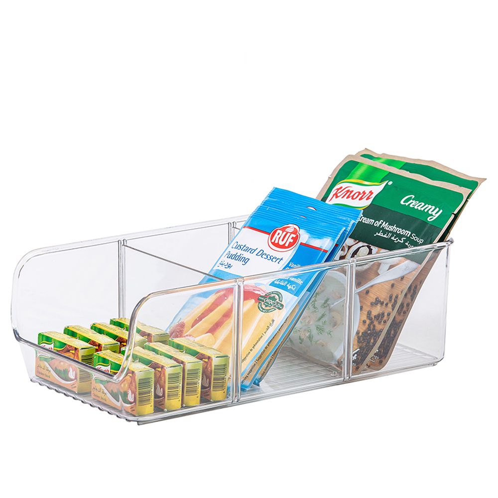 A'ish Home - Home Edition Can Organizer w/ Dividers - Clear