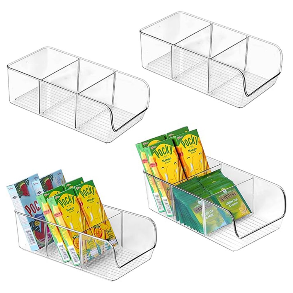 A'ish Home - Home Edition Can Organizer w/ Dividers - Clear