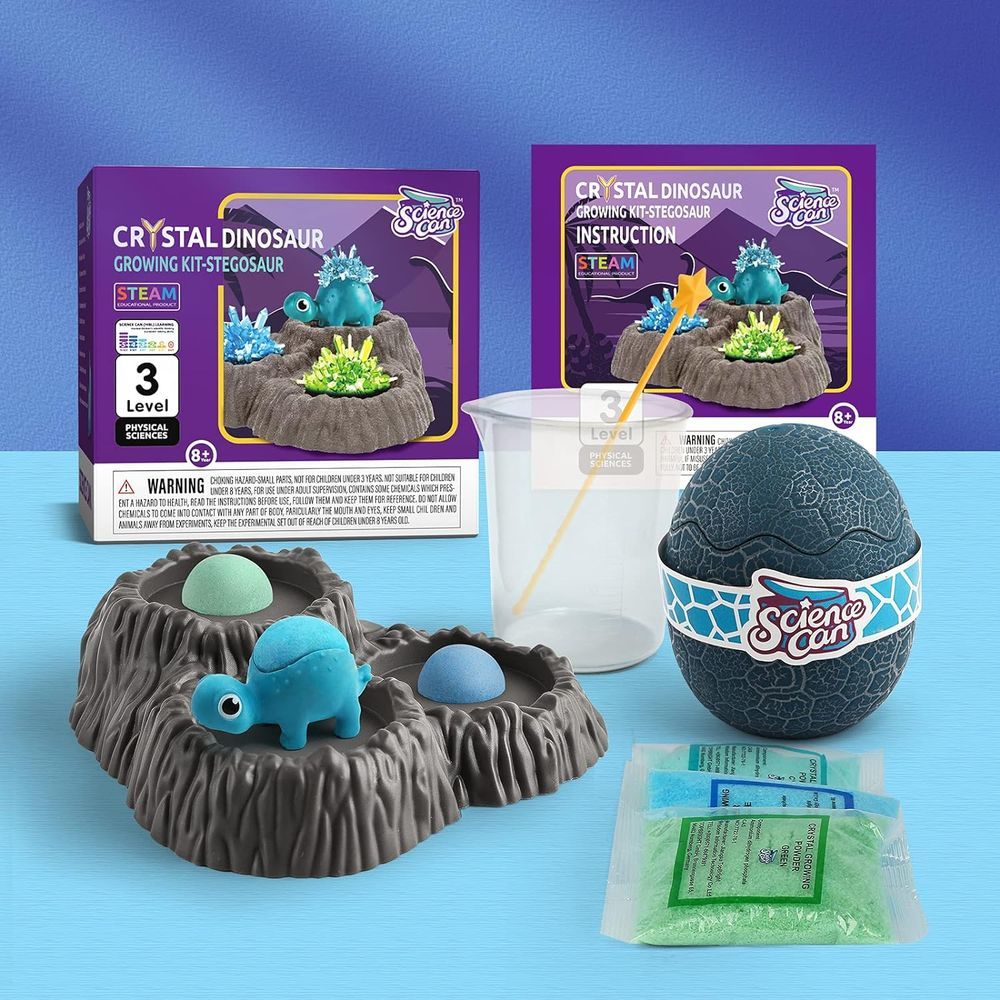 Science Can - Crystal Dinosaur Growing Kit - Stegosaurus