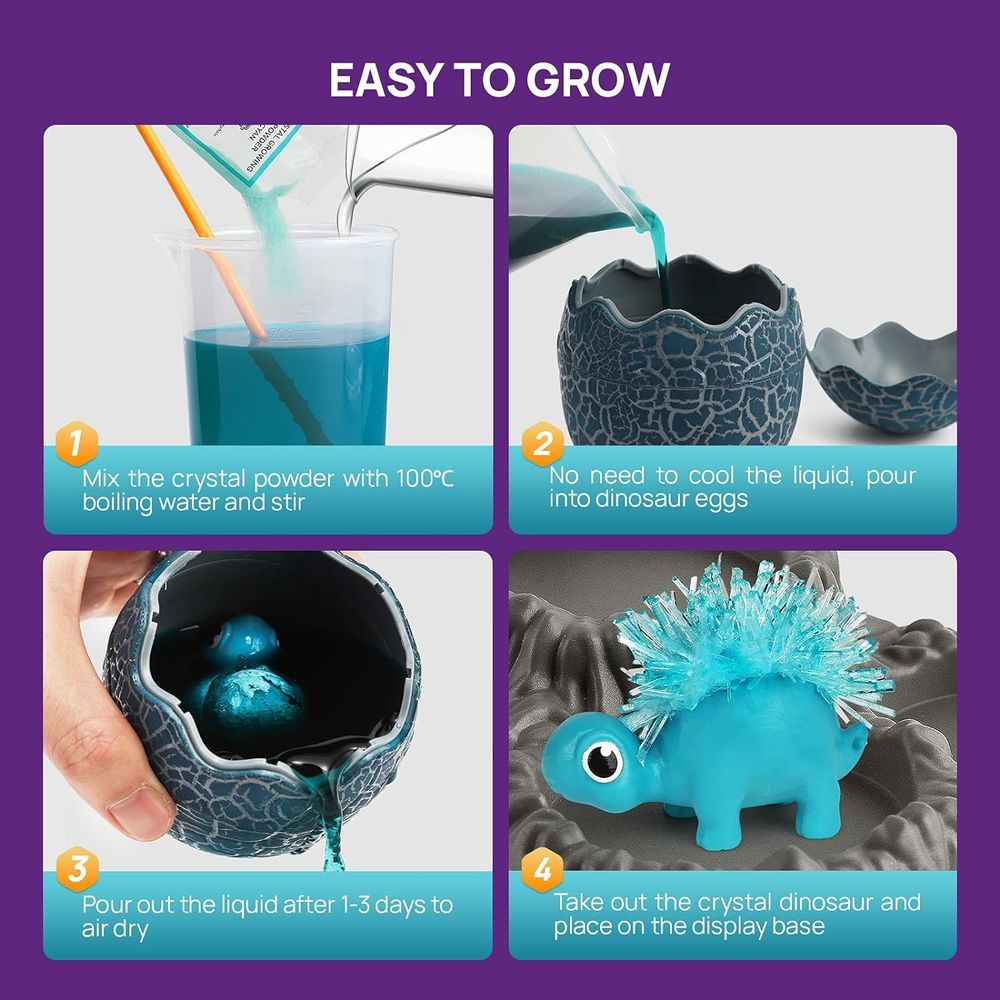 Science Can - Crystal Dinosaur Growing Kit - Stegosaurus