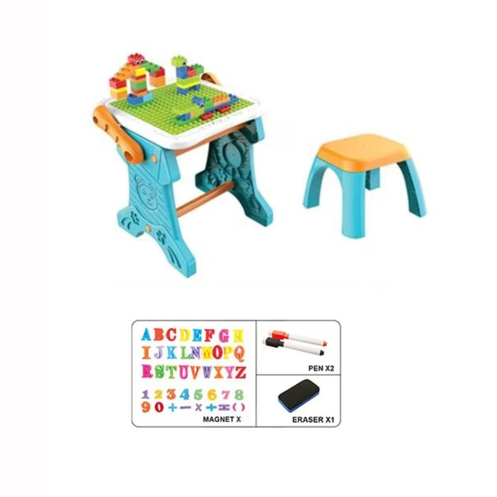 Little Learners - 2-in-1 Easel & Building Blocks