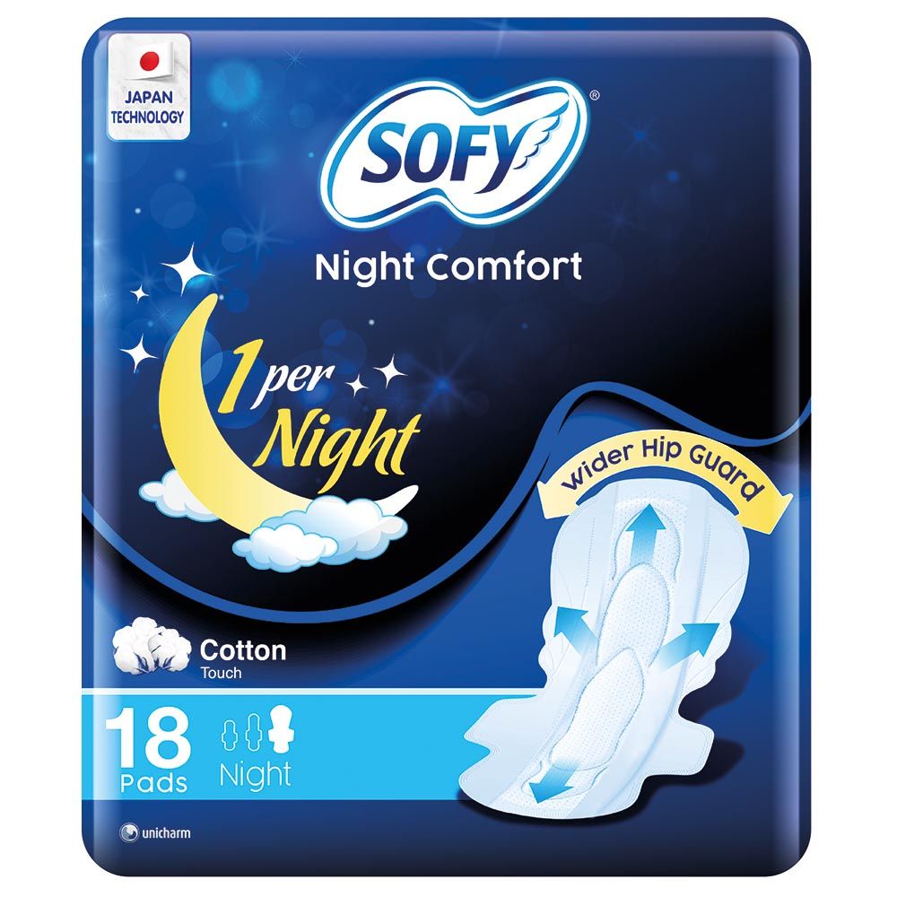 Sofy - Comfort Night Pads - 35cm - Pack of 18